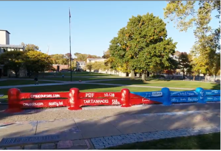 Photo of The Fence on CMU's campus