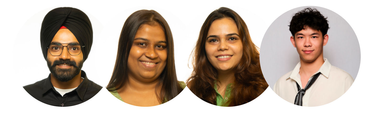 Team PCOS headshots in Software Engineering Management class at CMU