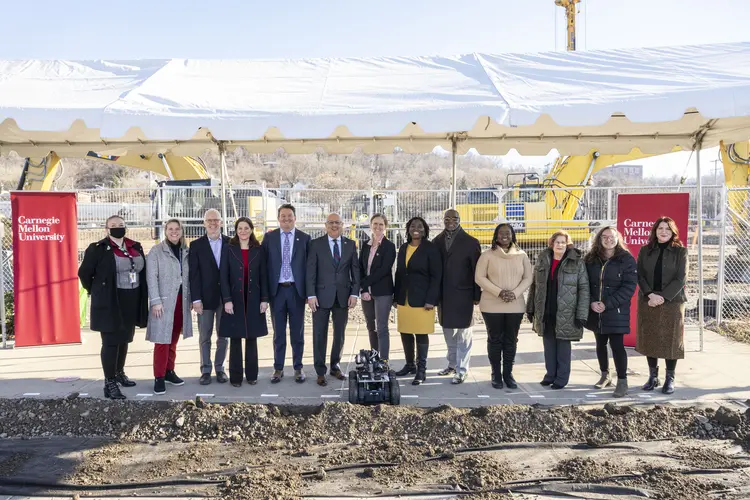 A group photo at the RIC groundbreaking