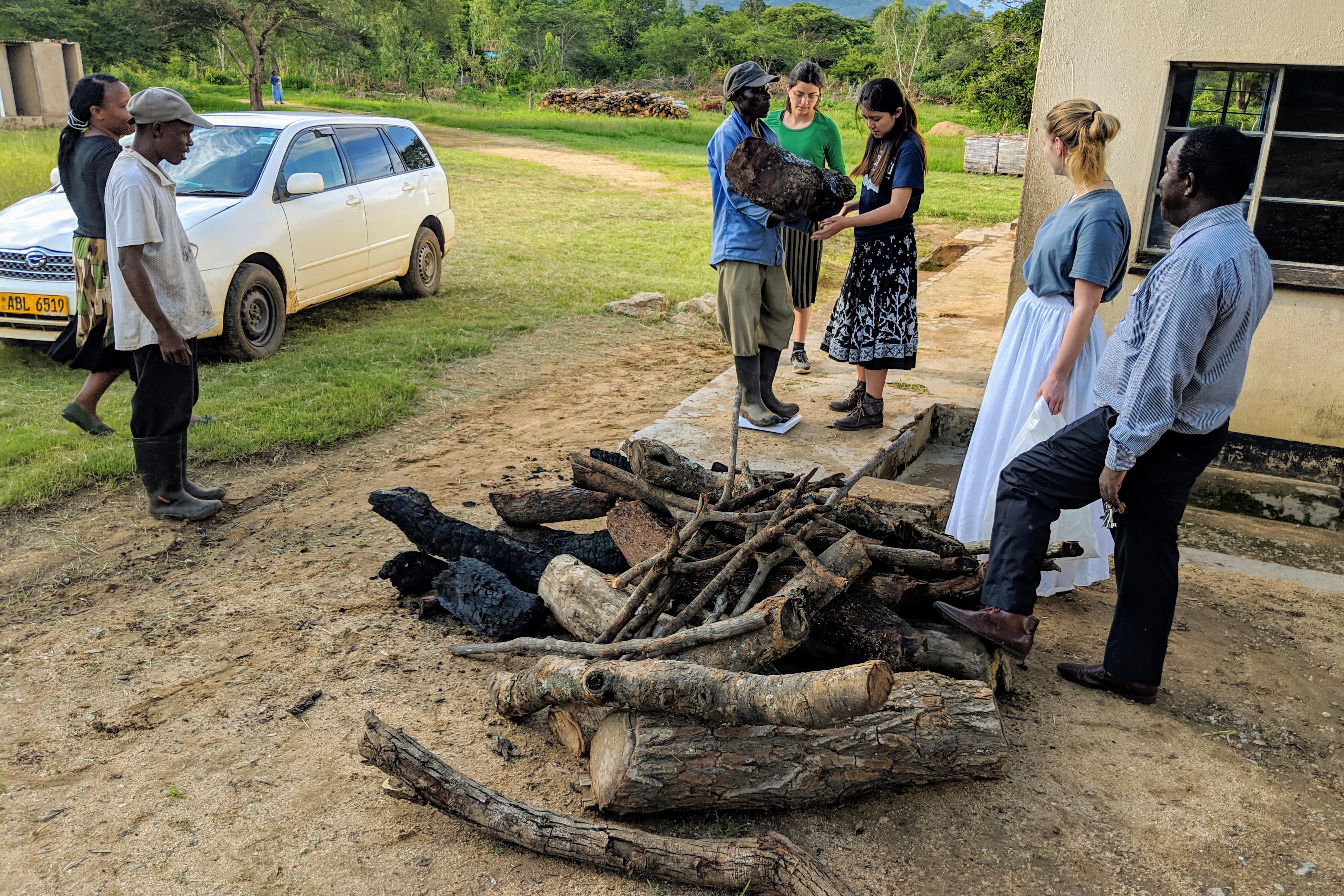 weighing the firewood