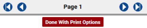 screenshot of the done with print options icon