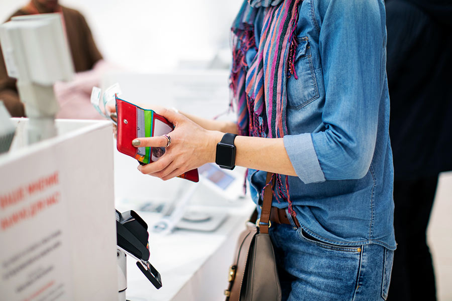 Shoppers returning products