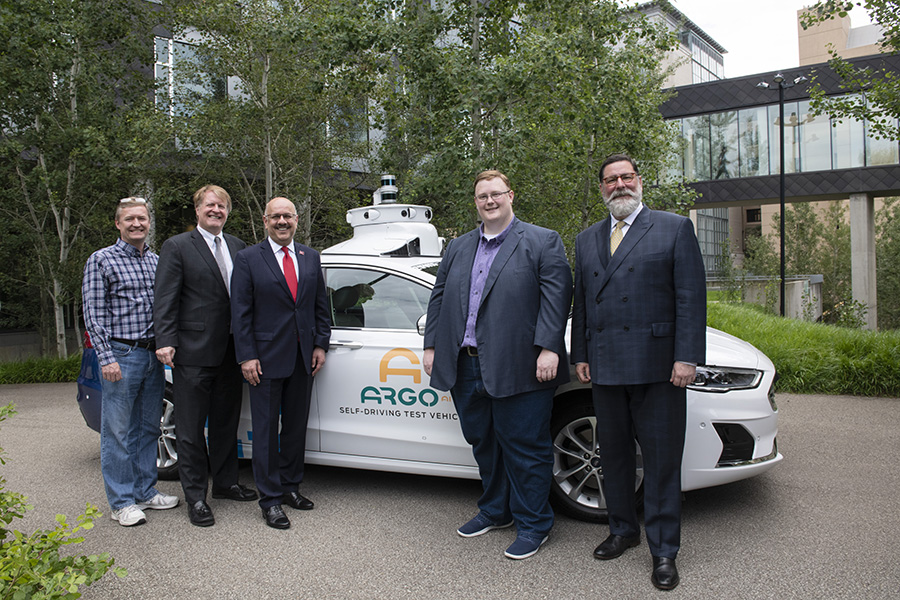 A photo of CMU, Argo and Pittsburgh area leadership.
