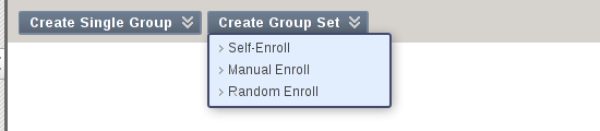 Create Group Set Menu Screenshot