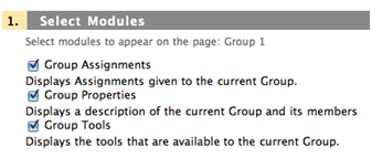 Add Group Module to Group Page Screenshot