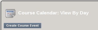 Course Calendar Header Screenshot