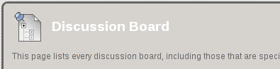 Discussion Board Header Screenshot