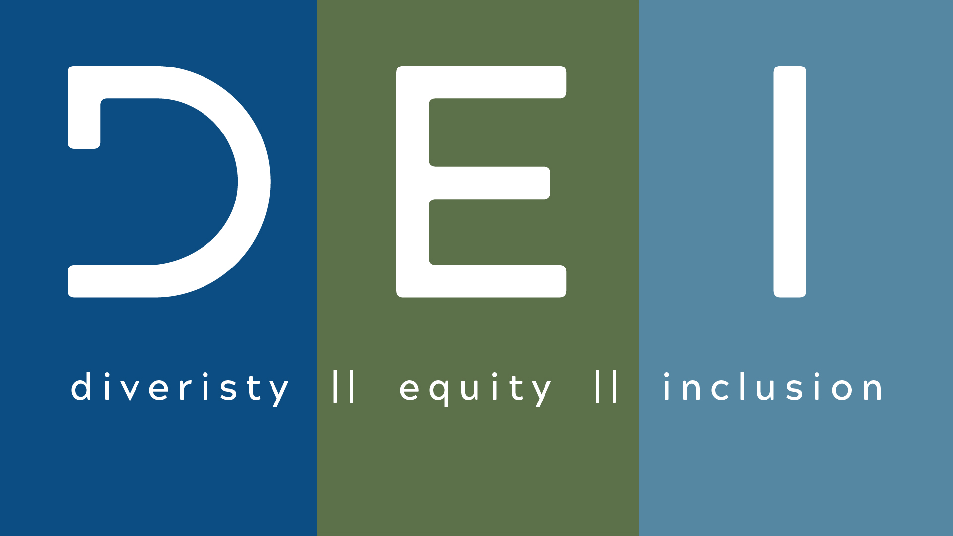 Text graphic: DEI - Diversity, Equity, Inclusion