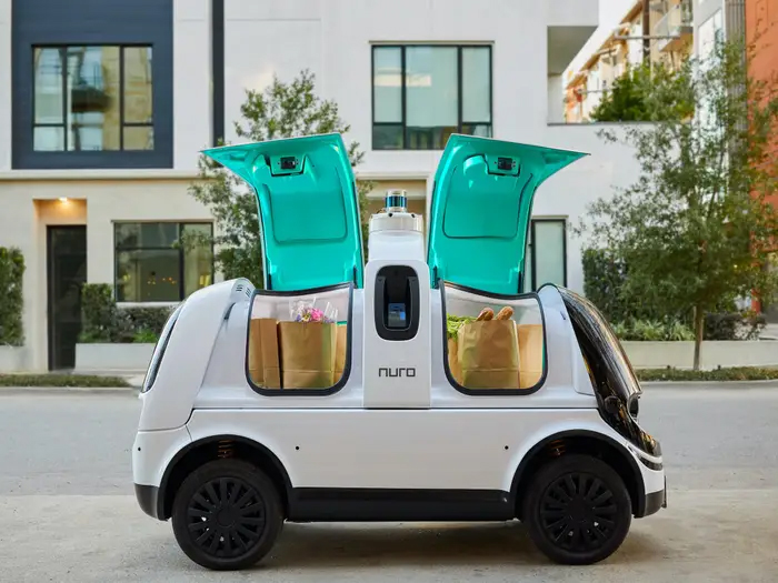 driverless food delivery system robot