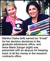Martha Clarke & Marie Zanger with their awards