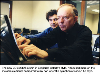 Leonardo Balada and his student