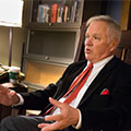 Award-winning novelist Ron Carlson met with Carnegie Mellon University Creative Writing students and said he takes his work very seriously.