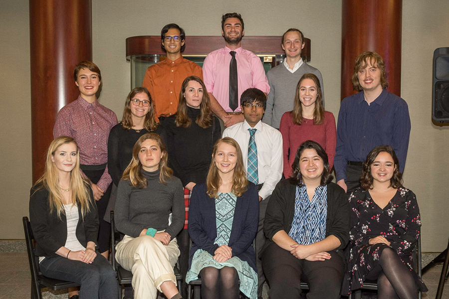 Fourteen CMU students were initiated into Phi Beta Kappa.
