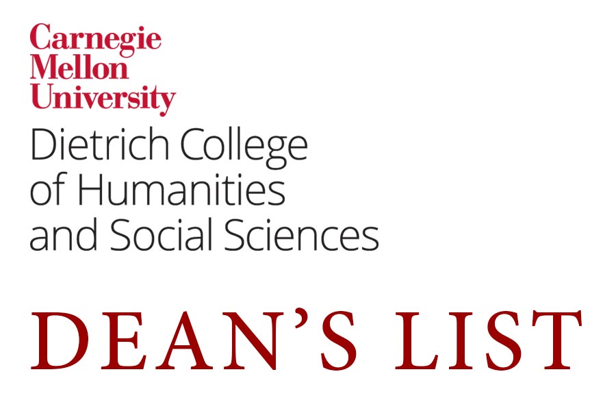 Congratulations to all of the undergraduate students who have been named to the Dietrich College’s Dean’s List for the spring 2018 semester.
