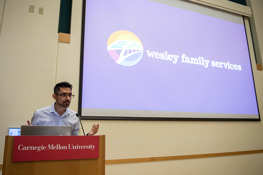 Devansh Kukreja talks about the work his team did for Wesley Family Services.