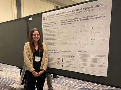 Urszula in Chicago, IL, where she presented her poster at the Acoustical Society of America meeting.