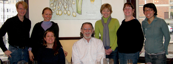  2012 Group Picture: (back row L-R) Kevin Willows, Audrey Kittredge, Audrey Russo, Cressida Magaro and Cathy Chase (front row L-R) Stephanie Siler and David Klahr