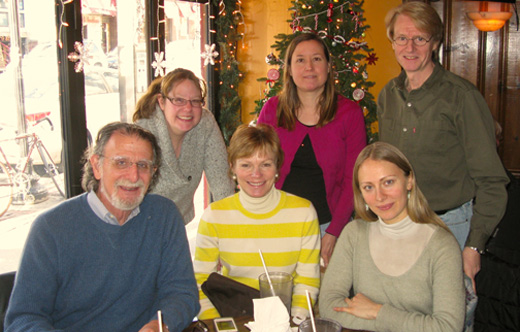 2013 Group Picture: (back row L-R) Cressida Magaro, Stephanie Siler, Kevin Willows (front row L-R) David Klahr, Audrey Russo, and Audrey Kittredge