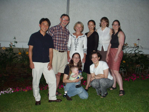 As of summer of 2003-group picture of: Junlei Li, me, Audrey Russo, Norma Chang, Jen Blessing, Laura Triona, Jen Schnakenberg with baby Emily, and Amy Mansnick.