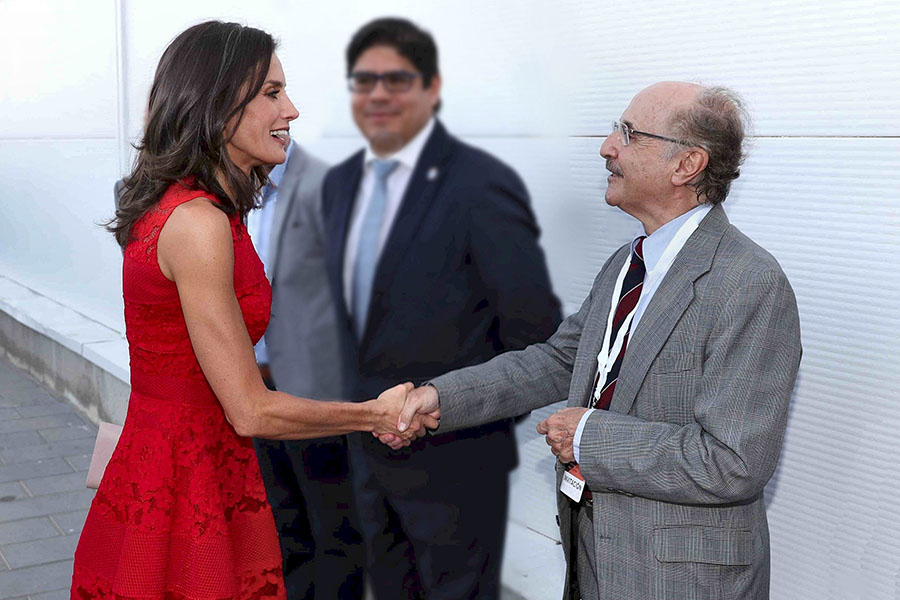 Professor Ed Rubin meets Her Majesty Queen Letizia of Spain 