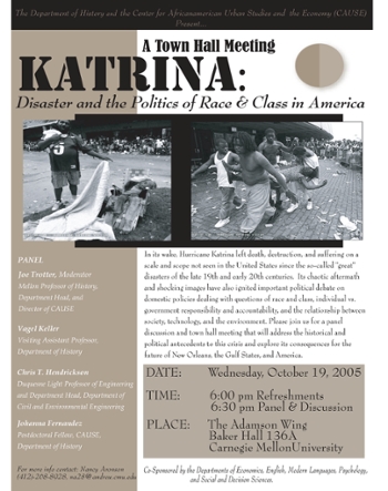 Katrina townhall meeting flyer