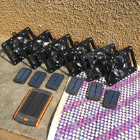 The device, which combines fans with lights, was developed by Taylor and Schapiro, are ready to be installed in huts.