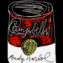 Campbell's® soup can by Andy Warhol