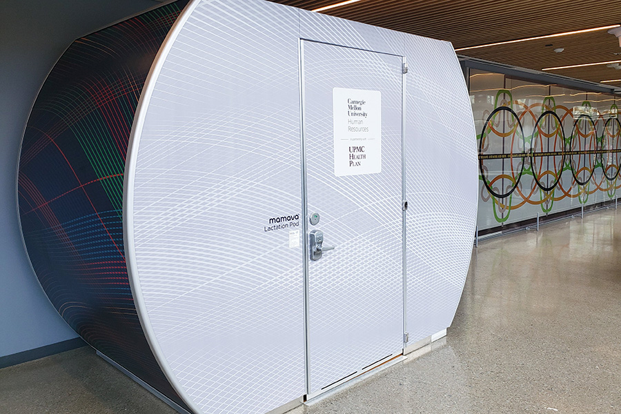 Mamava pod stationed in TCS Hall