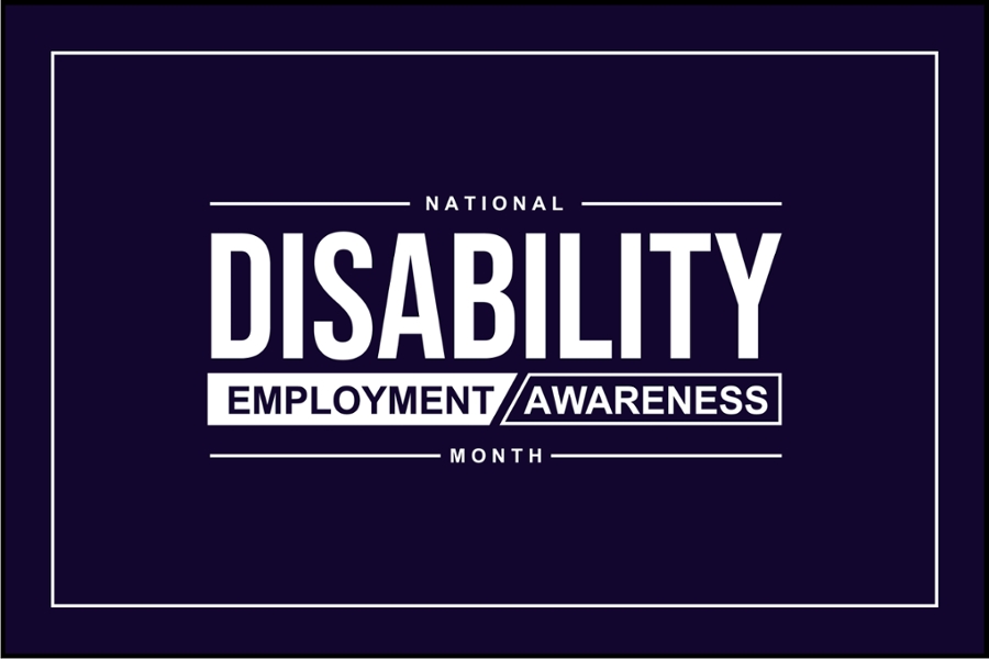 Banner that reads "National Disability Employment Awareness Month"