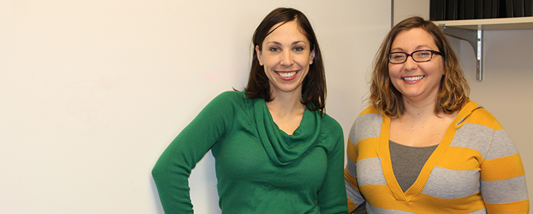 Mary Glavan and Juliann Reineke were the recipients of the 2016 English Department Graduate Student Teaching Award.