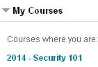 Blackboard My Courses
