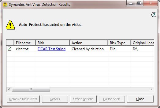 Symantec Detection for Windows