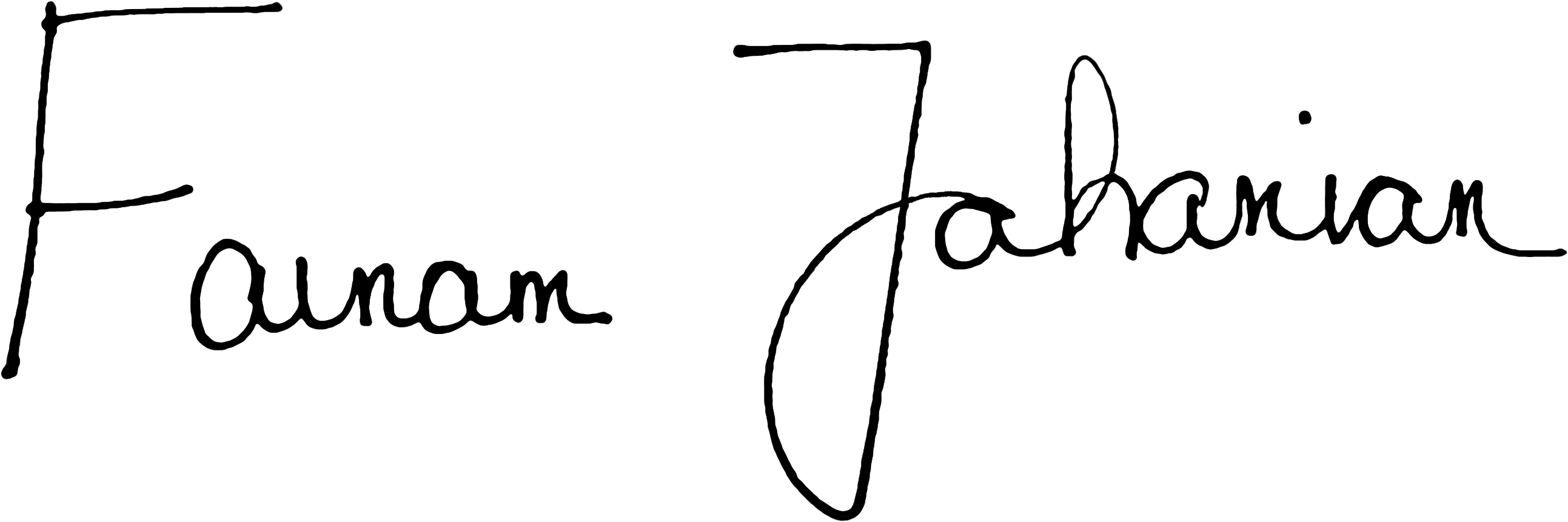 Farnam Jahanian signature