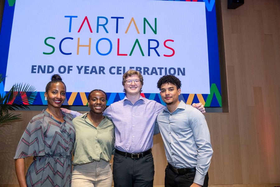 A photo of Tartan Scholars at their 2022 graduation ceremony