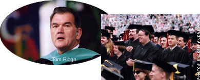 Tom Ridge addresses gradustes
