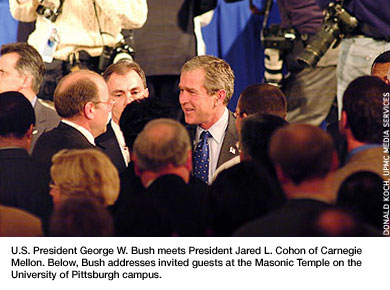 U. S. President George W. Bush visits