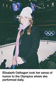 Elizabeth Delhagen at winter Olympics