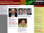 picture of chemistry department's homepage