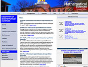 picture of math department's homepage