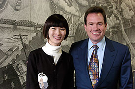 photo of Wei He and Bruce McWilliamms