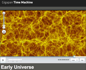 A screen shot from the GigaPan Time Machine.