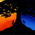 Sunset Trees Disney