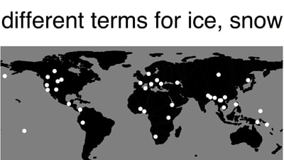 Different Snow Terms Map