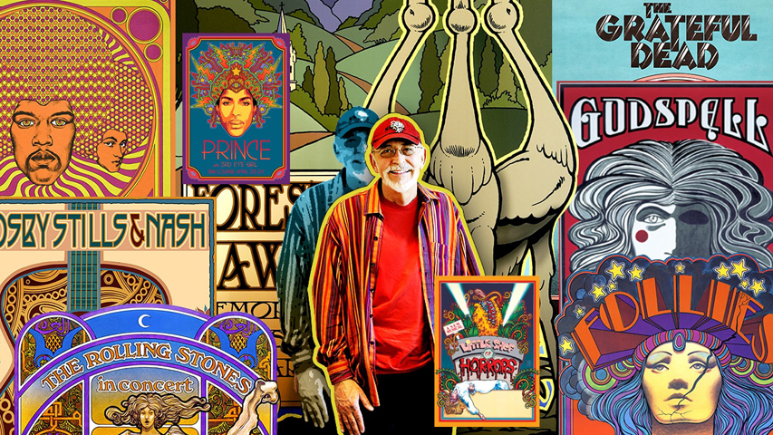 Image of David Byrd and posters