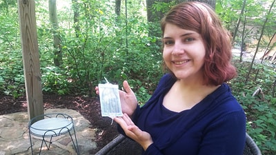 Andrea Martin and her mPharesis device