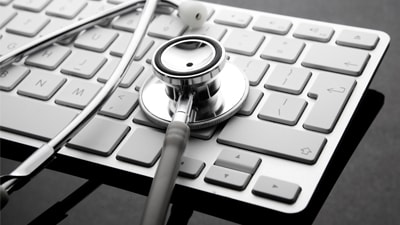 Stethoscope and Keyboard