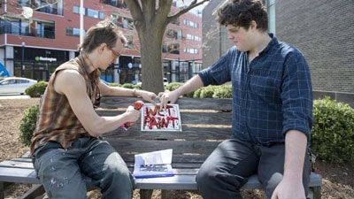 students Davey Steinman and Joe Mertz