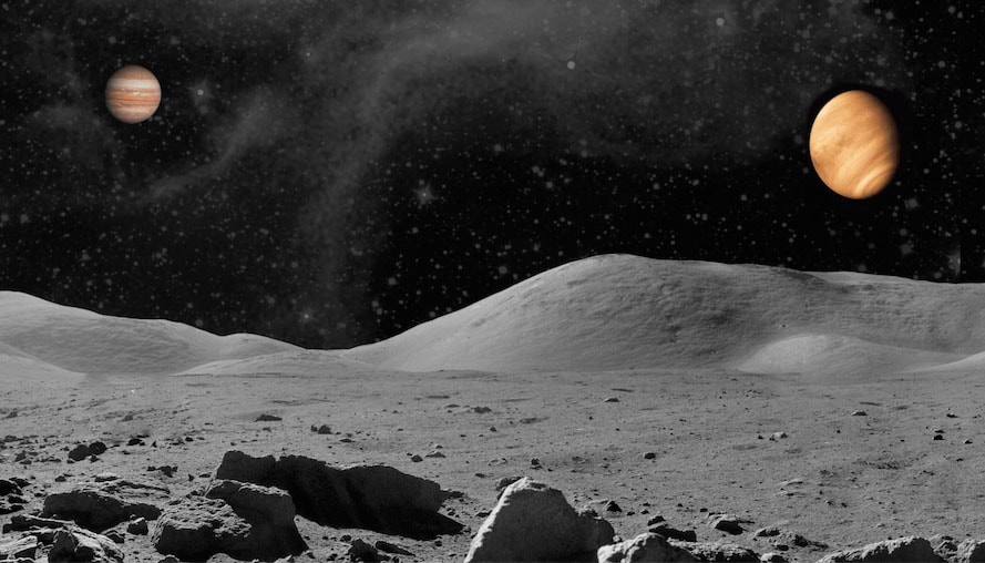 Image of a lunar landscape