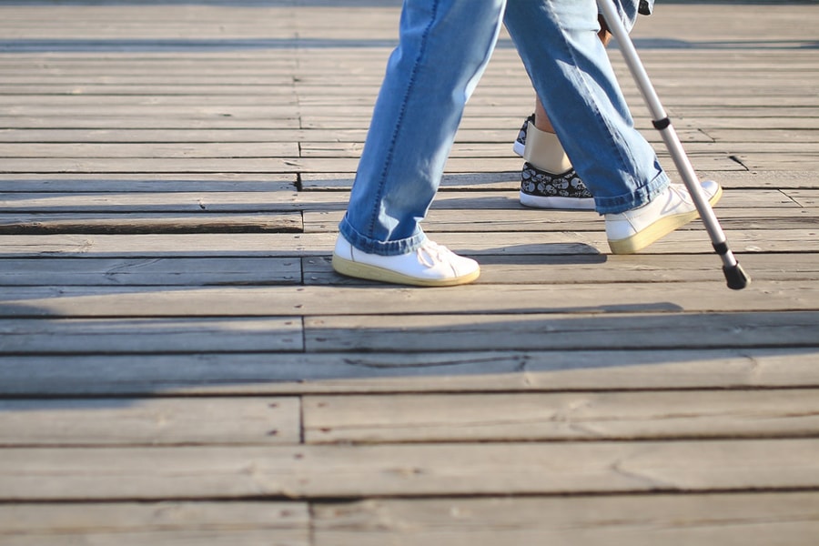 Image of feet walking