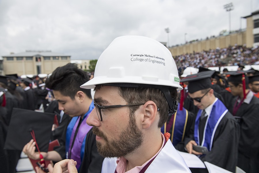 CMU graduates showcase their decorated mortar boards